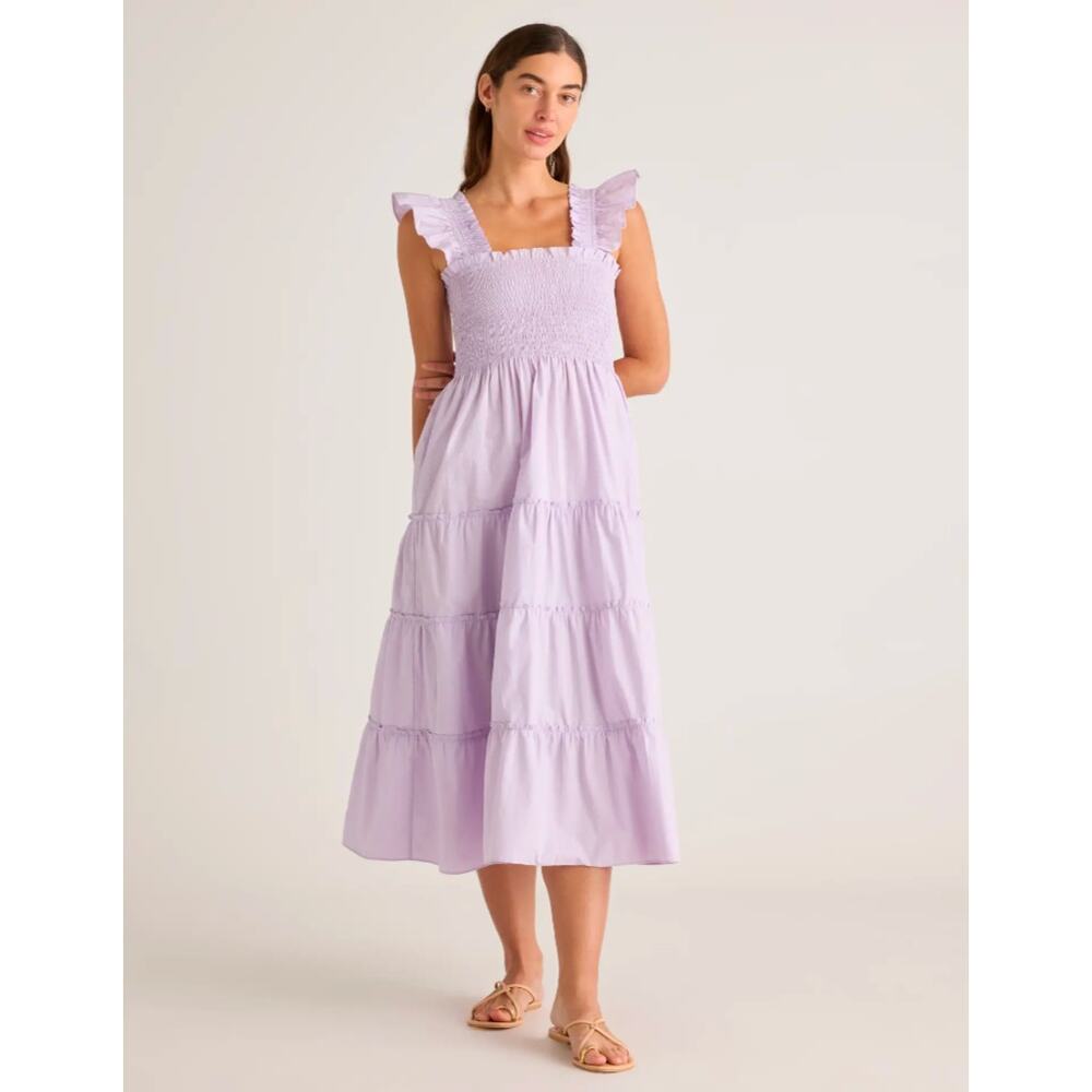 Quince Lavender Midi Dress